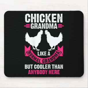 Tapis De Souris Mamie poulet femme comme une mamie normale mais C