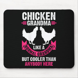 Tapis De Souris Mamie poulet femme comme une mamie normale mais C