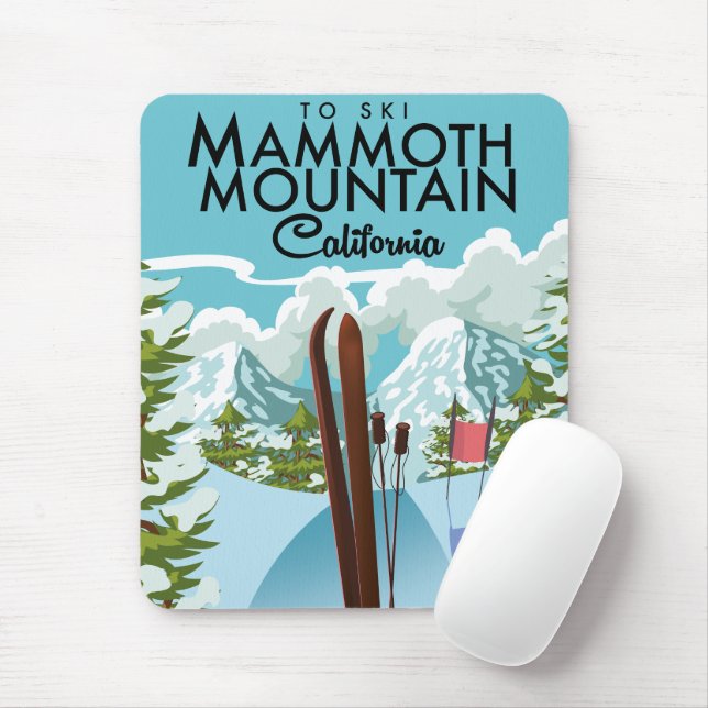 Tapis De Souris Mammoth Mountain California to ski (Avec souris)