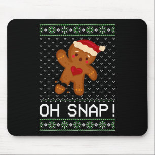 Tapis De Souris Man Oh Snap Christmas Cookie