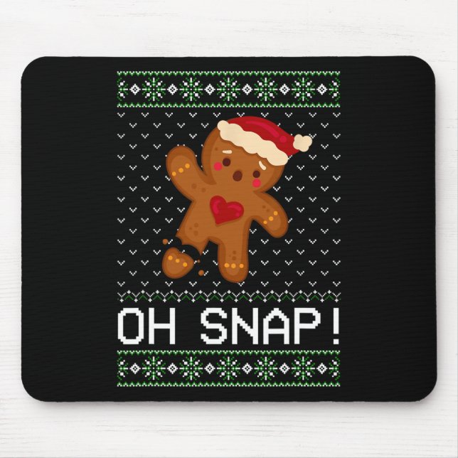 Tapis De Souris Man Oh Snap Christmas Cookie (Devant)