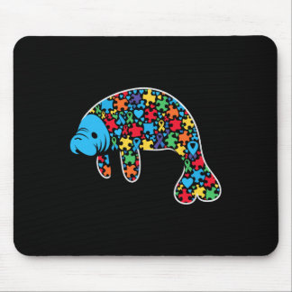 Tapis De Souris Manatee Puzzle Sensibilisation sur l'autisme Autis