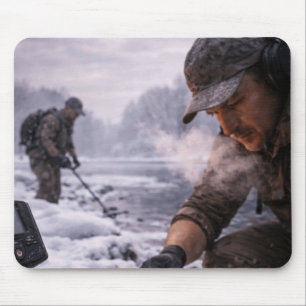 Tapis De Souris Manche Longue Détection de Métaux en Hiver