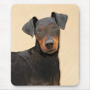 Tapis De Souris Manchester Terrier Peinture Art animal original