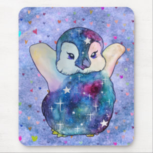 Tapis De Souris Manchot nommé Bouton