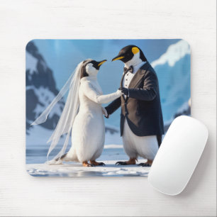 Tapis De Souris Manchots mariés sur un iceberg