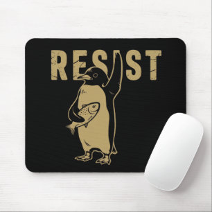 Tapis De Souris Manchots résistent Manchots protestent contre les