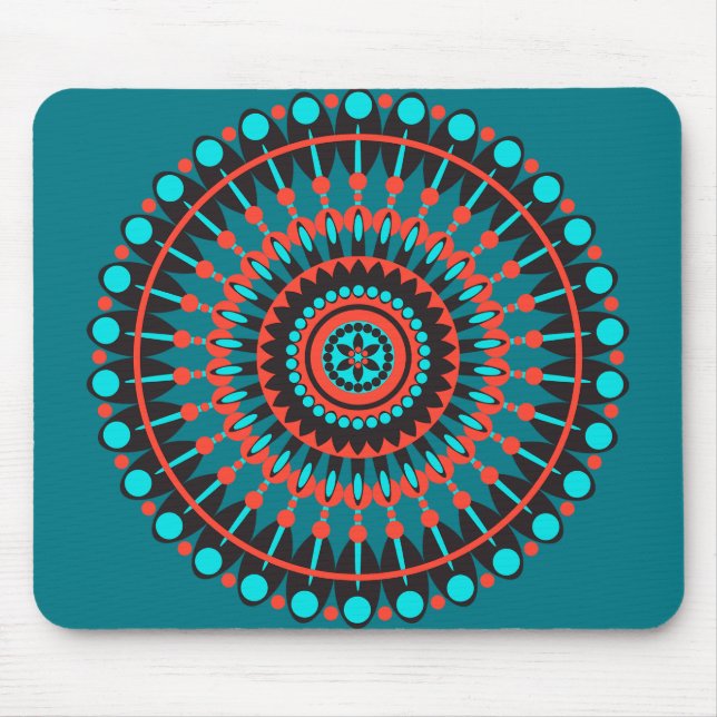 Tapis De Souris Mandala amérindienne (Devant)