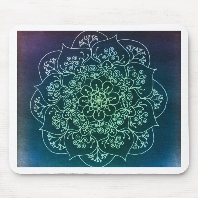 Tapis De Souris Mandala béni de pluie (Devant)