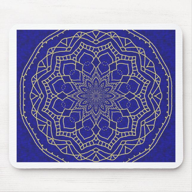 Tapis De Souris Mandala bleu (Devant)