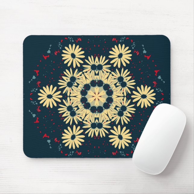 Tapis De Souris Mandala Daisy Dreams  (Avec souris)