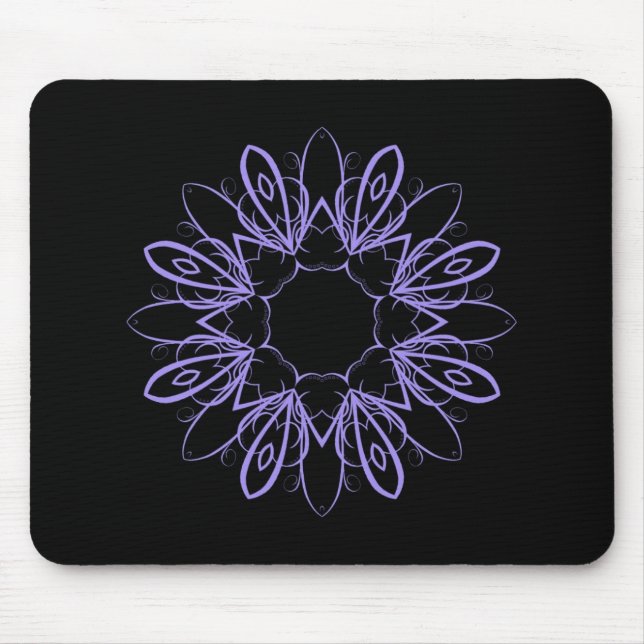 Tapis De Souris Mandala de fantaisie (Devant)