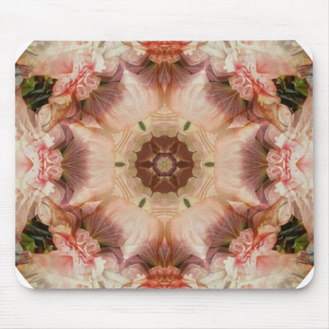 Tapis De Souris Mandala de fleur de trompette de l'ange - Mousepad (Devant)
