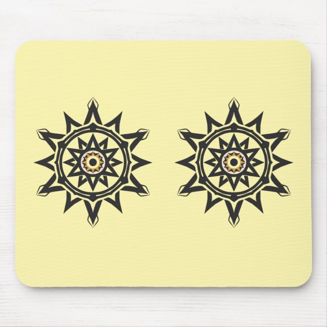 Tapis De Souris Mandala de l'Harmonie Éternelle — Géométrie Divine (Devant)