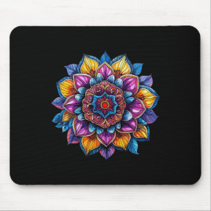 Tapis De Souris Mandala de lotus Géométrie sacrée