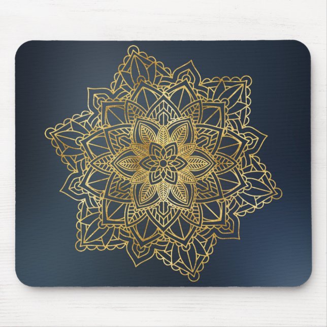 Tapis De Souris Mandala d'or (Devant)