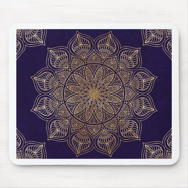 Tapis De Souris Mandala d'or (Devant)