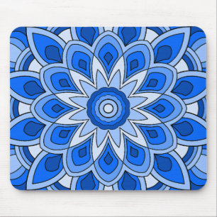 Tapis De Souris Mandala en bleu