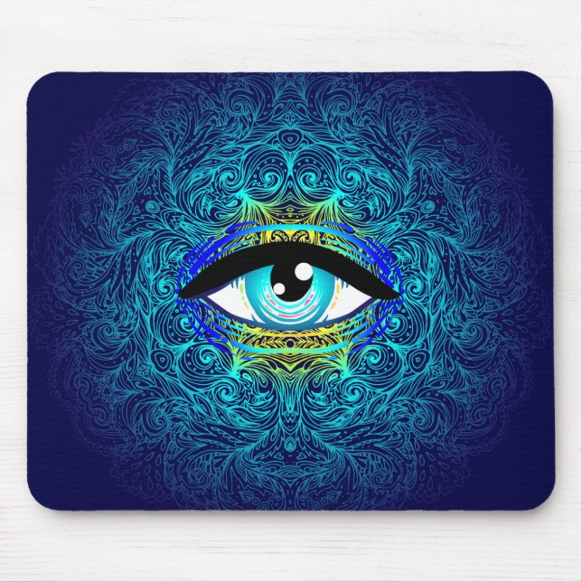 Tapis De Souris Mandala Eye Mouse Pad (Devant)
