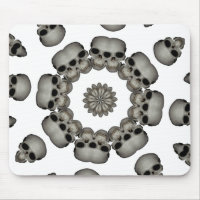 Mandala humain déplaisant de crâne