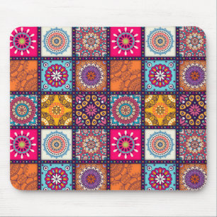 Tapis De Souris Mandala marocain coloré ethnique