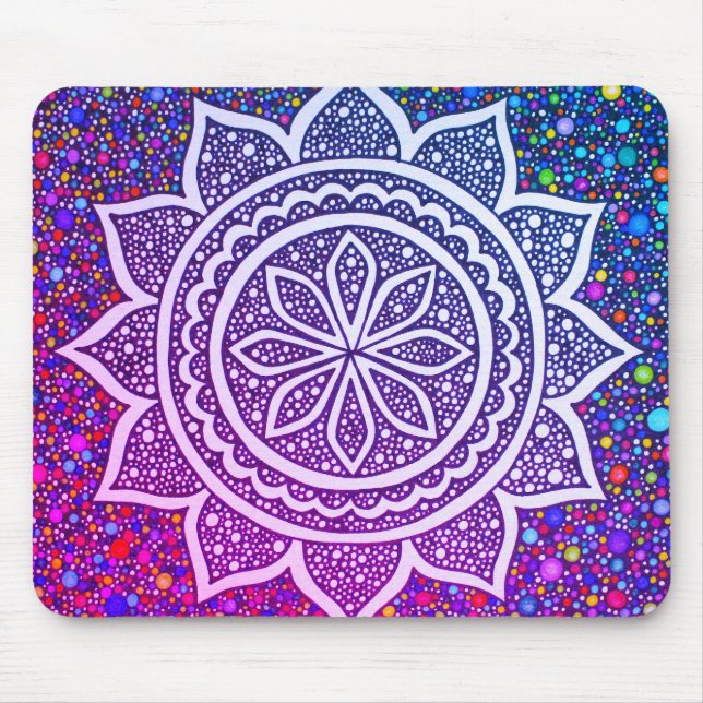 Tapis De Souris Mandala Mosaic 2025 (Devant)