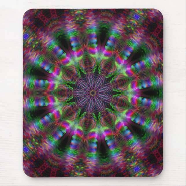 Tapis De Souris Mandala Mousepad d'arc-en-ciel (Devant)