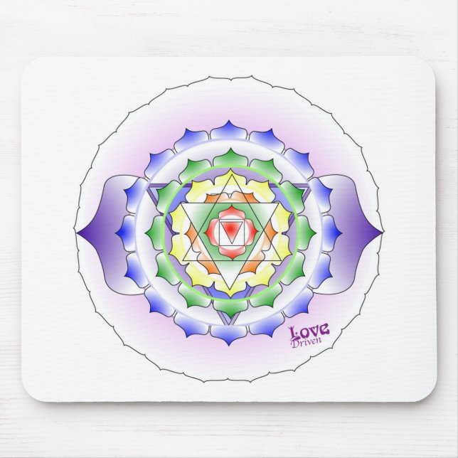 Tapis De Souris Mandala Mousepad de Chakra (Devant)