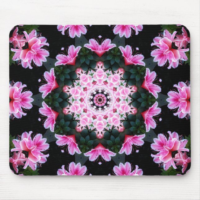 Tapis De Souris Mandala personnalisable Mousepad de fleur (Devant)