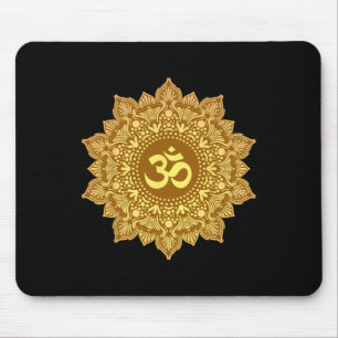 Tapis De Souris Mandala symbole Om géométrie sacrée Yoga Zen médit