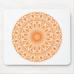 Tapis De Souris Mandala Tribal Orange