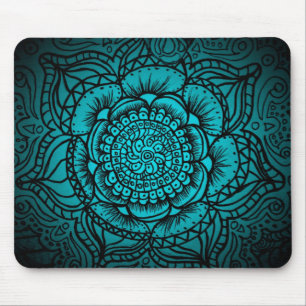 Tapis De Souris Mandala turquoise Mousepad