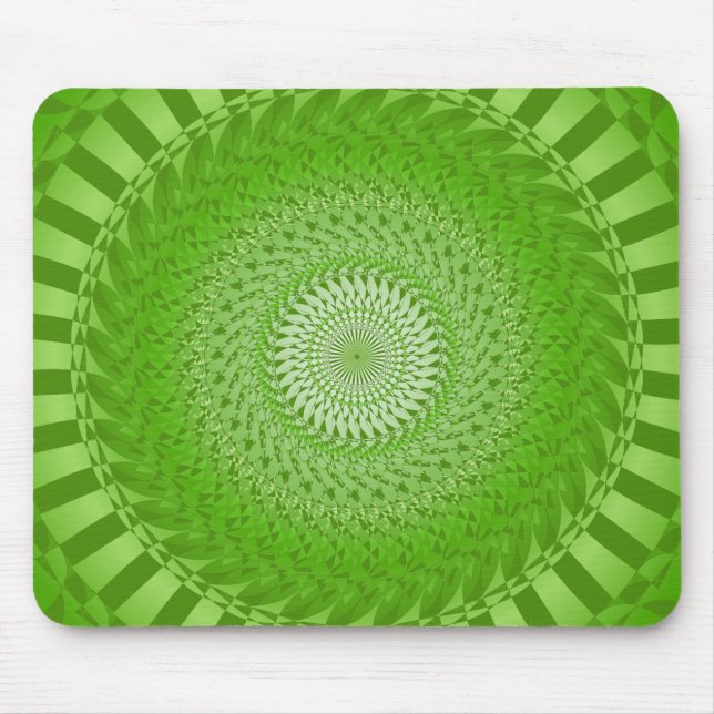 Tapis De Souris Mandala vert Soleil (Devant)