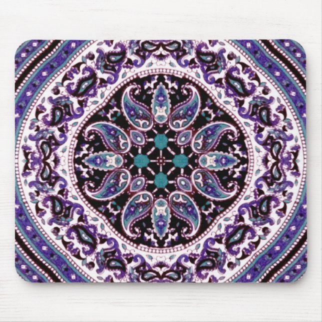 Tapis De Souris Mandala violet (Devant)