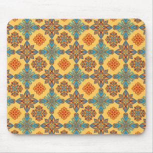 Tapis De Souris Mandalas en jaune ambre