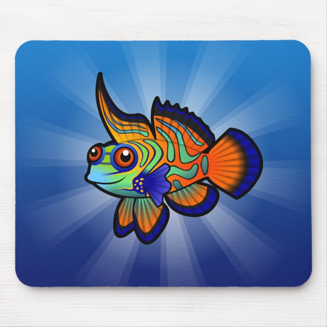Tapis De Souris Mandarin cartoon / poisson dragonnet (Devant)