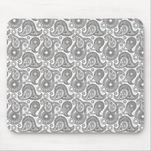 Tapis De Souris Mandarine Paisley noir
