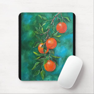 Tapis De Souris Mandarines par une Nuit d'Hiver par Alfred Fox