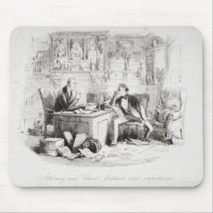 Tapis De Souris Mandataire et client, courage et impatience