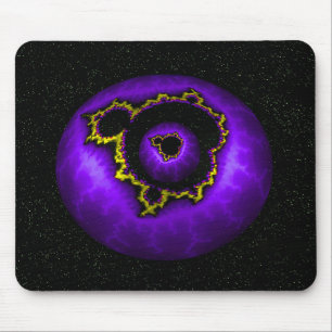 Tapis De Souris Mandelbrot Violet Dans Un Mandelbrot