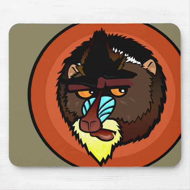 TAPIS DE SOURIS MANDRILL HORIZONTAL MOUSE PAD (Devant)
