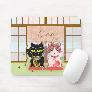 Tapis De Souris Maneki Neko Lucky Poiluna