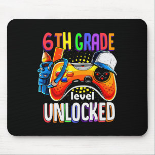 Tapis De Souris Manette de jeu Retour à l'école sixième 6e niveau 