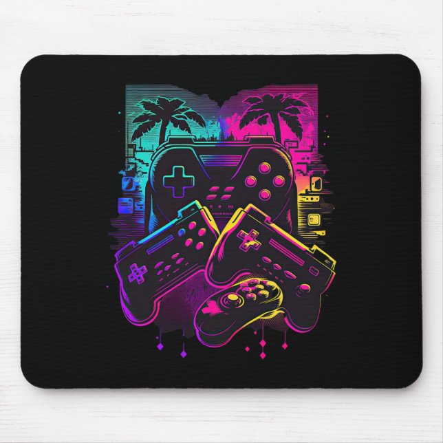 Tapis De Souris Manette de jeu vidéo Gamer 16  (Devant)