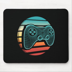 Tapis De Souris Manette de jeu vidéo rétro vintage Gamer Coucher d