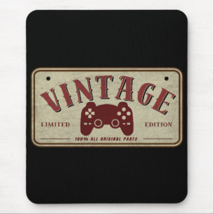 Tapis De Souris Manette Vintage Édition Limitée Pièces d'Origine