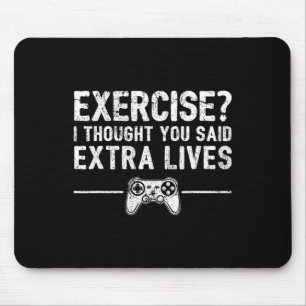 Tapis De Souris Manettes de jeu vidéo drôles Extra Lives Jeux vidé