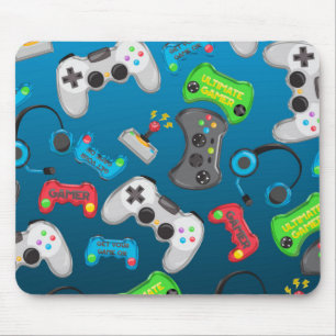 Tapis De Souris Manettes de jeux vidéo Joueur Amusement Coloré