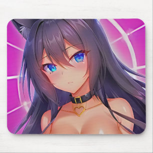 Tapis De Souris Manga Cat Girl "Eyes on you"