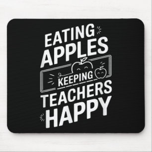 Tapis De Souris Manger Des Pommes Garder Les Enseignants Heureux